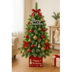 120cm 솔잎 눈꽃 리얼트리 세트 (전구 포함)