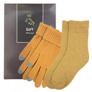 기모양말+기모장갑(터치) 한파예방키트 남녀공용 수면양말 추운겨울따뜻한마음을전하는선물 스마트폰터치장갑 HT006