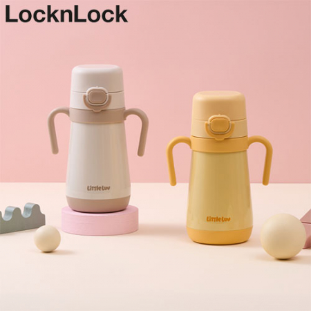 락앤락 916  리틀럽 원터치 스텐 양손 빨대컵 300ml #2