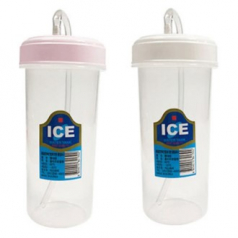 플라스틱 빨대컵 300ml 빨대 물통