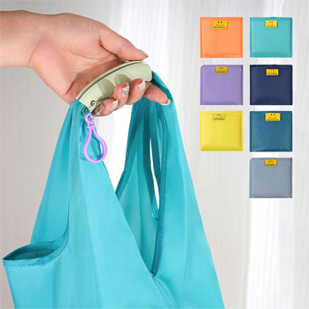 핸드그립 스마일 접이식 장바구니 #2