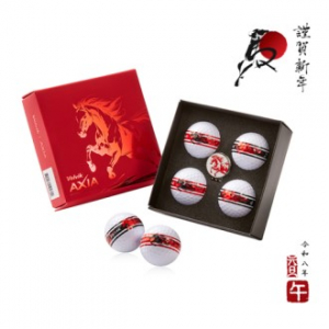 2026년 볼빅 적마 에디션 4구 볼마커 세트(3pc) 로고 인쇄 골프공