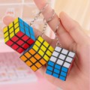 미니 큐브 키링 키홀더 열쇠고리(색상랜덤)