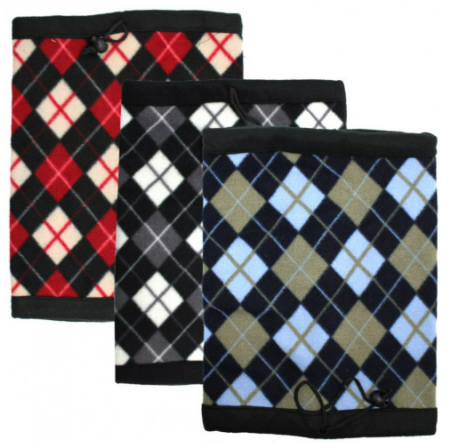 양면체크무늬 넥워머 목토시 목도리 워머 마스크 방한 겨울 등산 스포츠 #3