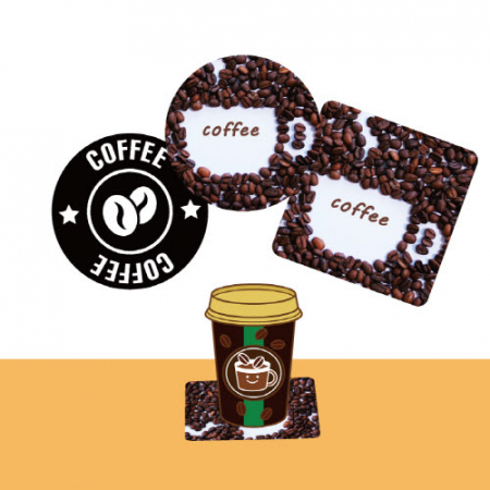 프리미엄 동그라미 종이 컵받침(코스터/90*90mm) #3