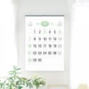 벽걸이달력 파스텔 숫자달력 500*700 (인쇄가능)