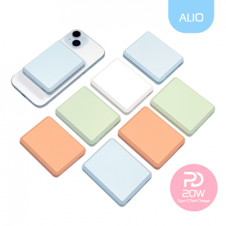 ALIO 초미니 미니브릭 PD20W 고속충전 맥세이프 보조배터리 5000mAh #4