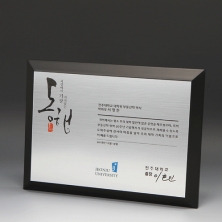 송공 교수 박사 학위 원목패 E5106 #3