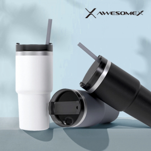 어썸엑스  보온보냉 스텐 304 이중 진공 2IN1 텀블러 600ml  // 인쇄배송무료