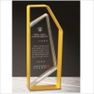 금속 화이트 크리스탈 상패