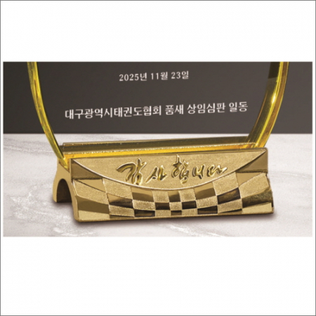 감사합니다받침 투톤 크리스탈 상패8 #6