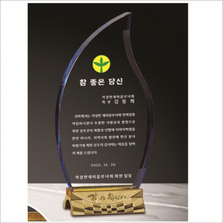 감사합니다받침 투톤 크리스탈 상패7 #3