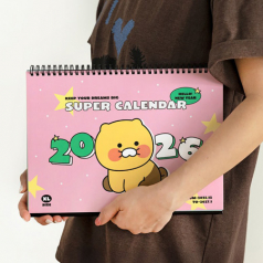 카카오 춘식이 2026 A4사이즈 탁상캘린더