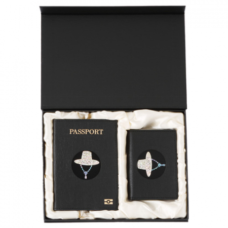 갓 나전 한지가죽 카드지갑 여권지갑 자개공예 외국인 선물 (한국전통 기념품) #4