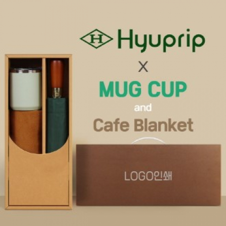 협립 3단70엔티크 고밀도 완전자동우산 +카페담요+로하스머그컵-세트 #2