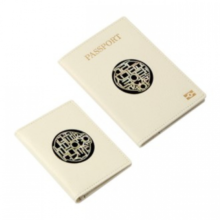 한국전통 기념품 달항아리 나전칠기 블랙 카드지갑 여권지갑 한국 전통 공예품 외국인 선물 비건가죽 #2