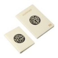 한국전통 기념품 달항아리 나전칠기 블랙 카드지갑 여권지갑 한국 전통 공예품 외국인 선물 비건가죽