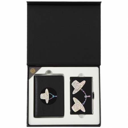 바이어 선물 갓 나전 한지가죽 카드지갑 명함케이스 자개공예 한국 전통 기념품 #4