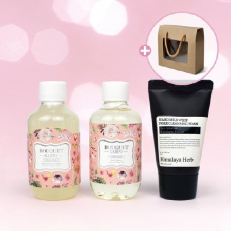 여행용 3종세트 부케가르니 샴푸+바디워시+ 나드 클렌징폼+창케이스 #2
