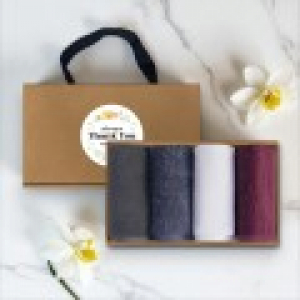 송월타올 솔리드 핸드타올 핸들패키지 4매입 세트