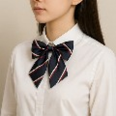 룩앳걸 교복 여성 리본넥타이 자동 단체 유니폼 합창단 연주회 행사용