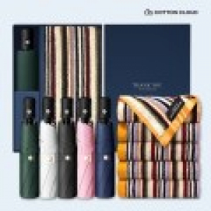 코튼클라우드 호텔수건 40수 파일드 1P + UV차단 완전자동 심플온 암막 3단 양우산 세트