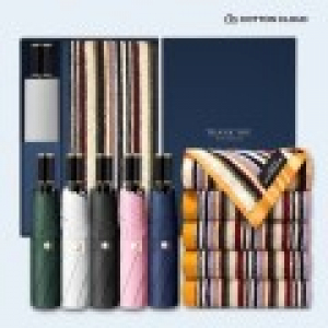 코튼클라우드 호텔수건 40수 파일드 1P + UV차단 수동 심플온 암막 3단 양우산 세트