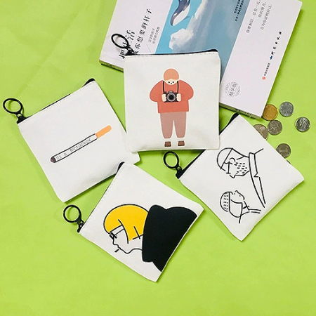 주문제작 미니 에코백 캔버스 파우치 H141 #3