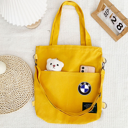 캔버스 크로스백 더블 포켓 에코백 H128 #3