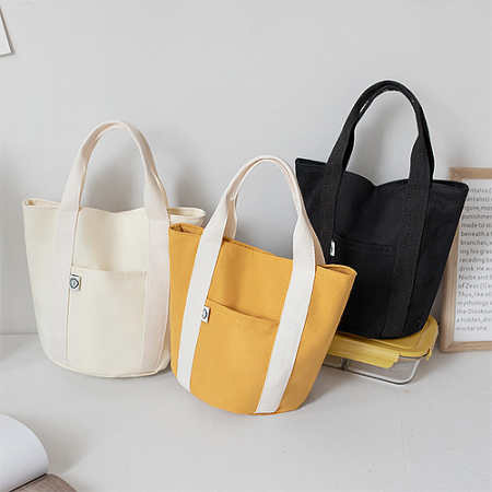 자석 똑딱이 캔버스 핸디 에코백 H274 #3