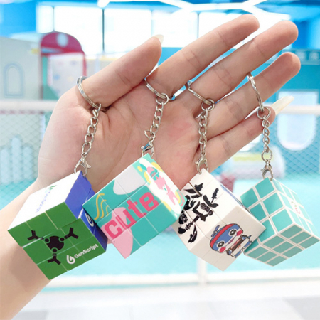 커스텀오더 3X3 맞춤제작 큐브 열쇠고리 키링 3.5cm #3