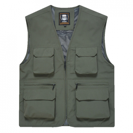 야외 멀티 포켓 메쉬 안감 작업 조끼 #3