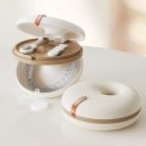 원형 이중 구조 틀니 보관함 교정기 케이스