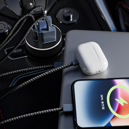 올지 트리플 시거잭 차량용 충전기 100W 고속 시가잭 usb 자동차 c타입 급속 충전잭 #8