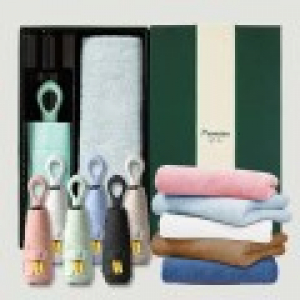 라이트핏 O링손잡이 5단암막양우산+보송보송데일리 순면타올155g 우산선물세트