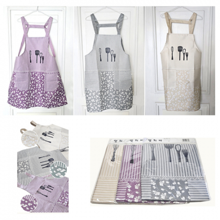 키친디자인 앞치마 커플용/주방용/개별OPP포장/인쇄가능 #2