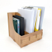 작은이미지: 올지 우드 파일꽂이 파일함 3단 서류 박스 파일 꽂이 A4 개폐형 거치대 #7