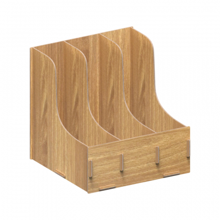 올지 우드 파일꽂이 파일함 3단 서류 박스 파일 꽂이 A4 개폐형 거치대 #5