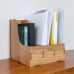 작은이미지: 올지 우드 파일꽂이 파일함 3단 서류 박스 파일 꽂이 A4 개폐형 거치대 #3