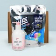 냄새제로 비트 캡슐세제 28입 + 애경 울샴푸 손빨래 펌프형 세제 380ml + 끈케이스