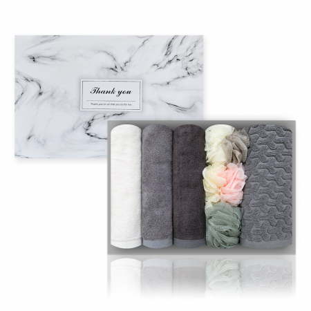 포레스트 르블랑 선물세트 170g 뱀부얀 3매 + 샤워볼 3개 + 면 발매트 1장 #2