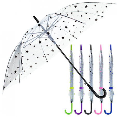 별무늬 투명자동비닐우산 투명비닐우산 투명자동우산 / 인쇄제작가능 #3
