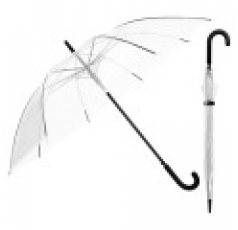 53-8K 투명자동비닐우산(블랙) 투명비닐우산 투명자동우산 / 인쇄제작가능