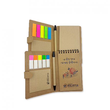 친환경 크라프트(스프링형) 볼펜수첩 #4