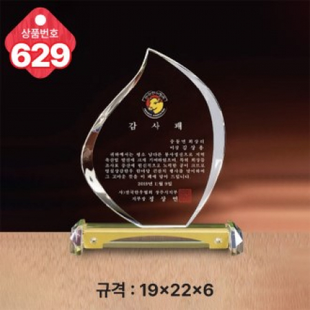 크리스탈 상패 629 #2
