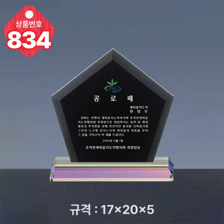 크리스탈 상패 833 #5