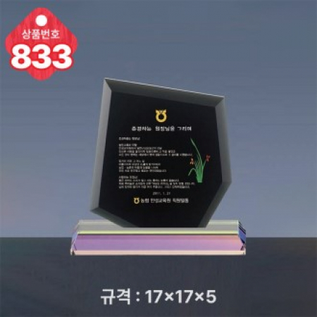크리스탈 상패 833 #2