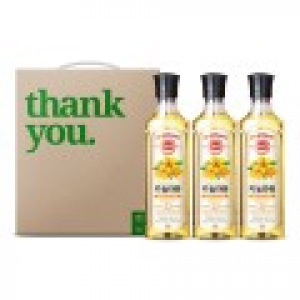 명절 선물세트 사조해표 카놀라유 500ml 3p 세트, 손잡이케이스 포함