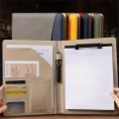 TH195 고급 인조 가죽 A4 클립보드 폴더