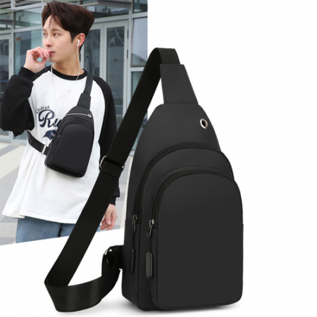 심플한 디자인 다중 포켓 크로스백 슬링백 #3